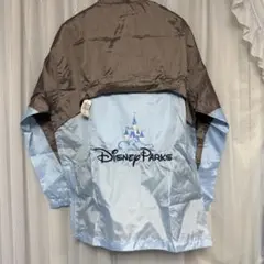 Disney Parks ナイロンジャケット XS ブラウン/ライトブルー