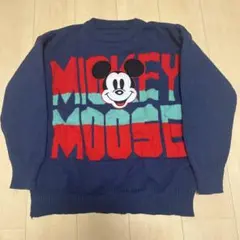 ミッキーマウス ニットセーター ネイビー