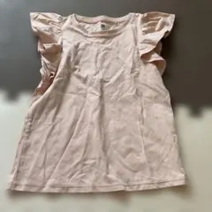UNIQLO キッズ フリルTシャツ ピンク 120cmのサムネイル