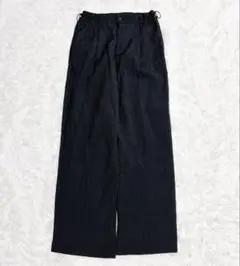 ザラ プリーツ ワイドパンツ ブラック S モード シック 秋コーデ ゆったり