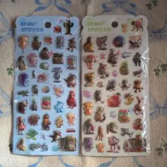 イタリアンブレインロット ぷくぷくシール／2枚セット Type2