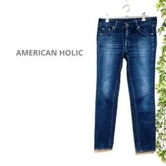 【AMERICAN HOLICアメリカンホリック】スキニーパンツ　デニム　ブルーのサムネイル