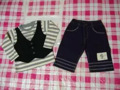 FELISSIMO　90ｃｍ新品長袖Ｔシャツとハーフパンツ　本体綿