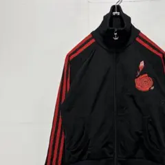 P*️様 adidas アディダス ジャージ トラックジャケット 刺繍ロゴ 古着