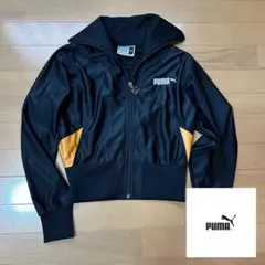 PUMA プーマ レディース M ブラック オレンジ ジップアップジャケット⭐︎