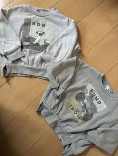apres les cours 裏起毛トレーナー 2枚セット 110