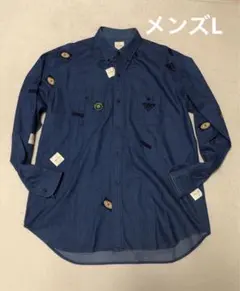 Karl Helmut カールヘルム デニムシャツ パッチワーク　サイズLのサムネイル