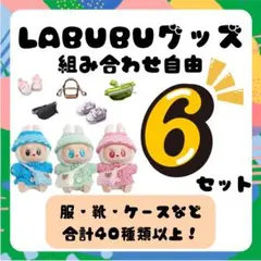 選べる6点❤️ ラブブ 17cm ぬい服 衣装 靴 バッグ ケース LABUBU