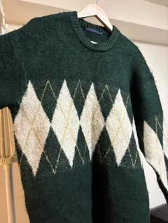 CPCM ダイヤモンド柄 ニットセーター