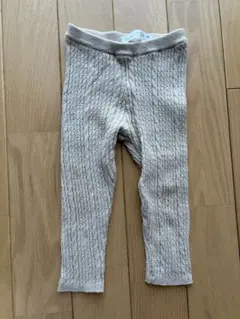 ZARA ベージュリブ編みレギンス 12-18ヶ月