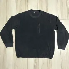 廃盤レア UNIQLO フリースプルオーバー ユニクロ Lサイズ ブラック 黒