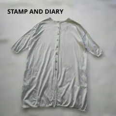 STAMP AND DIARY　2wayワイドロングカーディガン　グレージュのサムネイル