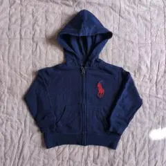 POLO ネイビー ジップアップトレーナー 2T/90cm