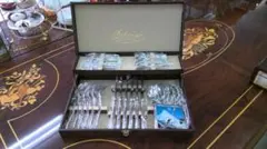 ステンレススチールカトラリーセット 24点