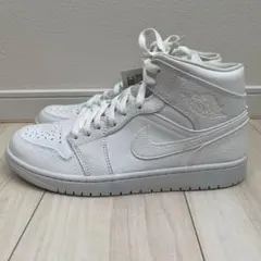 Nike Air Jordan 1 MID トリプルホワイト 27.5
