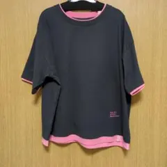 新品　ニコアンド　レイヤーライクTシャツ　Lサイズ　チャコール