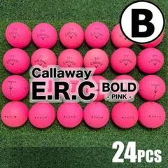 【B34】キャロウェイ ERC BOLD ピンク ロストボール24球