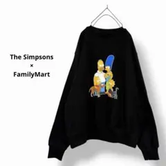 The Simpsons FamilyMartスウェットトレーナー　ブラック M