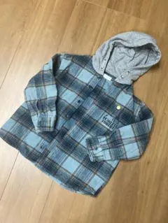 ZARA フード　付き　チェック　シャツ　116センチ　110 120