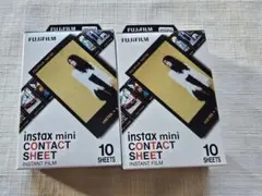 チェキフィルム instax mini インスタックスミニ　コンタクトシート2つ