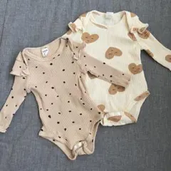 SHEIN ベビー ロンパース 4種セット 3-6M