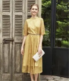 Aimer エメ　ラッセルレース7分丈ロングドレス