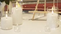 結婚式 ウェルカムスペース LEDキャンドル5点 電池式 フェイクキャンドル