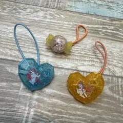 ディズニー　プリンセス ヘアゴム 3個セット　ベル　アリエル