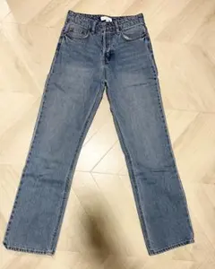 H&M ストレートデニム　EUR 34 ライトブルー