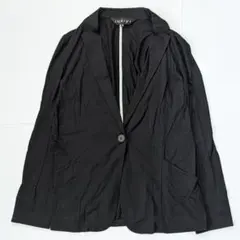 INDIVI インディ ヴィテーラードジャケット 長袖 スーツ 黒 ブラック