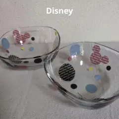 Disney　ガラスボウル　 2個セット
