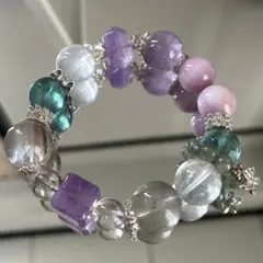 天然石多宝ビーズブレスレット