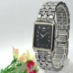 稼働品 SEIKO 腕時計 セイコー ブラック クォーツ 人気 希少 ビンテージ