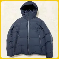 未使用級 UNIQLO シームレス ダウン ジャケット 撥水 XL ネイビー