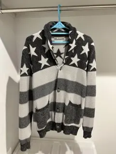 nano universe ナノユニバース　ボーダーショールカーディガン