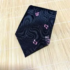 音符柄 シルク風ネクタイ