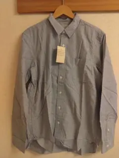 MUJI ストライプシャツ Lサイズ