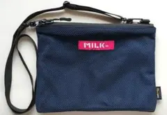 【新品】MILKFED. メッシュ サコッシュ ショルダーバッグ ネイビーのサムネイル