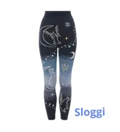 ☆ 新品 スロギー “ほっ”とアイテム(ニット柄) 9分丈ニットパンツ