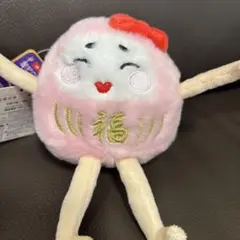 だるまる ぬいぐるみ マスコット ピンク