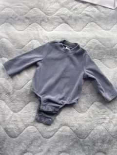 SHEIN ライトブルー 長袖ロンパース 3-6M