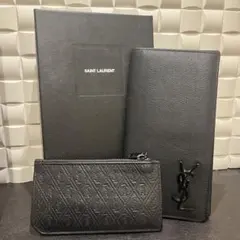 YSL サンローラン/長財布/折り財布/コインケース/メンズ/２点セット