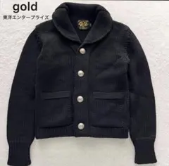 東洋エンタープライズ ゴールド GOLD コンチョ ニット カーディガン S 
