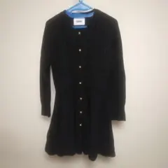 最終値下げ！　épine ブラックニット　フレアワンピース 長袖