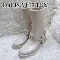 LouisVuitton ルイヴィトン　レインブーツ ホワイト　定価16万のサムネイル