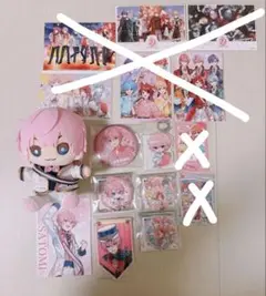すとぷりさとみくんまとめ売り(ぬいぐるみ、缶バッジ、アクキー、ブロマイド)