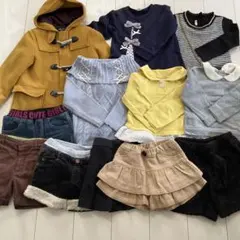 子供服　女の子　秋冬用　アウター含む12点まとめ売り(100〜120)