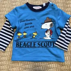 PEANUTS スヌーピー 長袖Tシャツ トレーナー90cmのサムネイル
