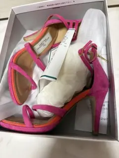 MANOLO BLAHNIK レースアップ サンダル パープル - メルカリ