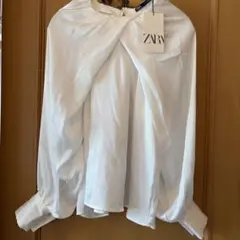 【ZARA】バルーンスリーブブラウス